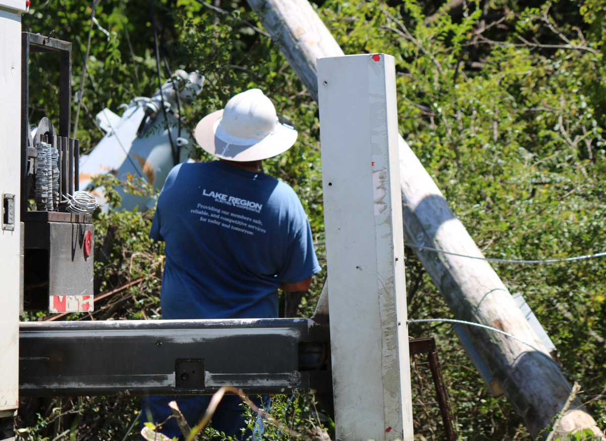 Storm Cleanup Underway Across Lake Region’s Service Territory