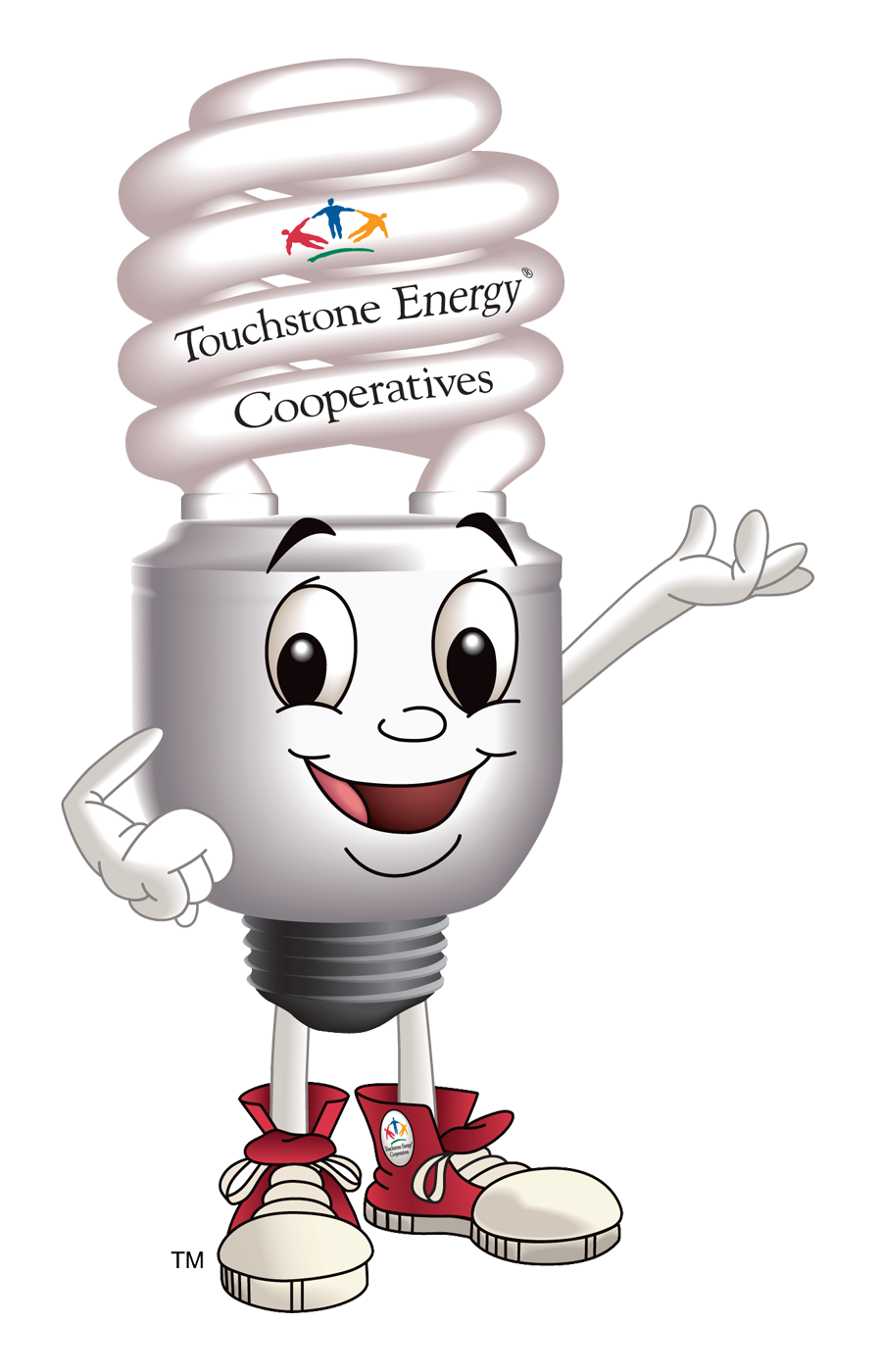 Touchstone Energy Cooperatives light bulb cartoon